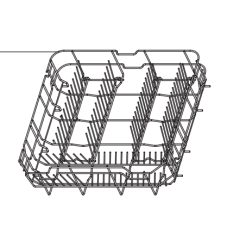 672000820006 Genuine Omega Dishwasher Bottom Basket ODW702WB